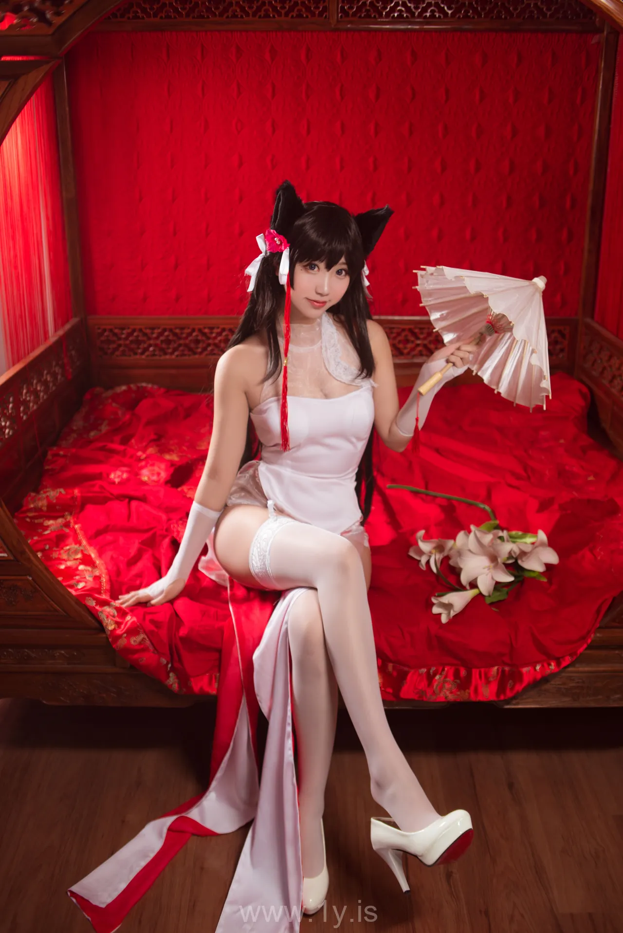 Coser@黑川 NO.004 Gorgeous Asian Cutie 獒犬旗袍